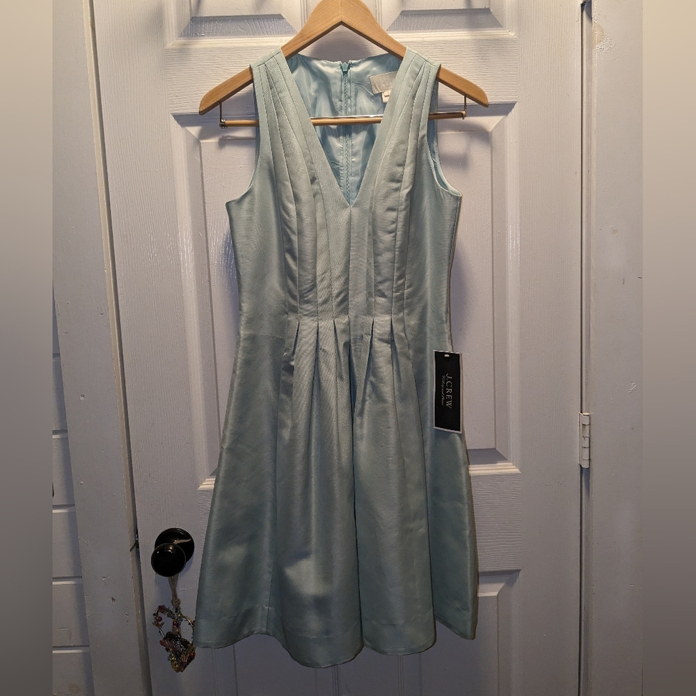 NEW J Crew Sophie Pale Green Dress size 4 Mint Pastel Formal Bridesmaid - Picture 2 of 7